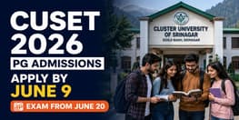 CUSET 2026 Registration Open for PG Admission at Cluster University Srinagar